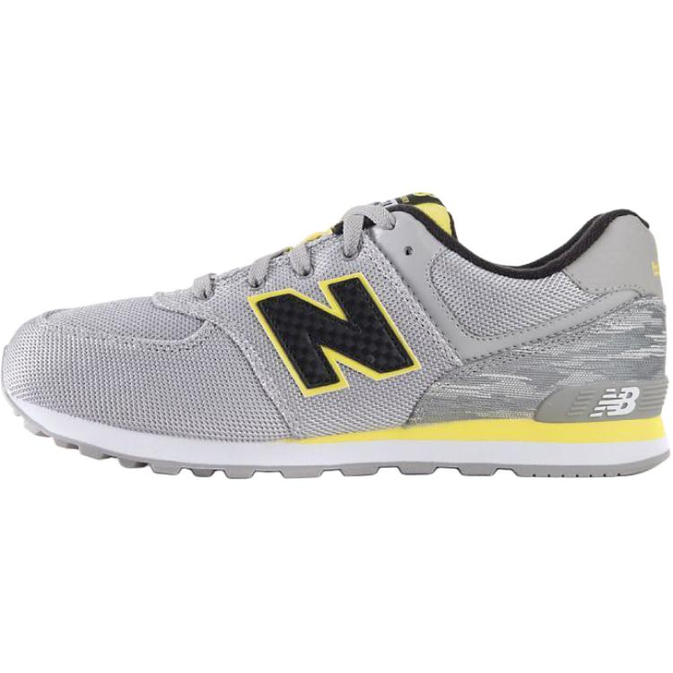 New Balance NB 574 Abrasion Resistant Low top Kids Running Shoes Gray Unisex KL574SZG 37.5