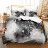 Train Duvet Cover Full Size Boys Steam Engine Bedding Set Microfiber 3D Rail Vehicles Comforter Cover For Boys Teens Room Decor