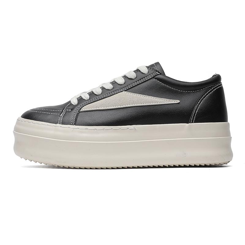 

Мода Уличные Рикс Черный Холст Низкие Мужские Туфли Шнуровка Женские Кроссовки Мода Повседневные Дизайн Оуэнса Уличная Ходьба Невидимые Увеличивающие Рост 44 чёрный