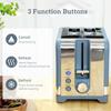 Sleek Textured Kettle and Toaster Set - Blue