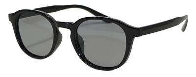 PP Japanese Polarized Lenses UV Protection Reflective Light Reduction Glare Reduction P-354 (Black/Light Gray)