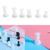 1Set Chessboard Chess Pieces Epoxy Silicone Resin Casting for Checkerboard Making DIY