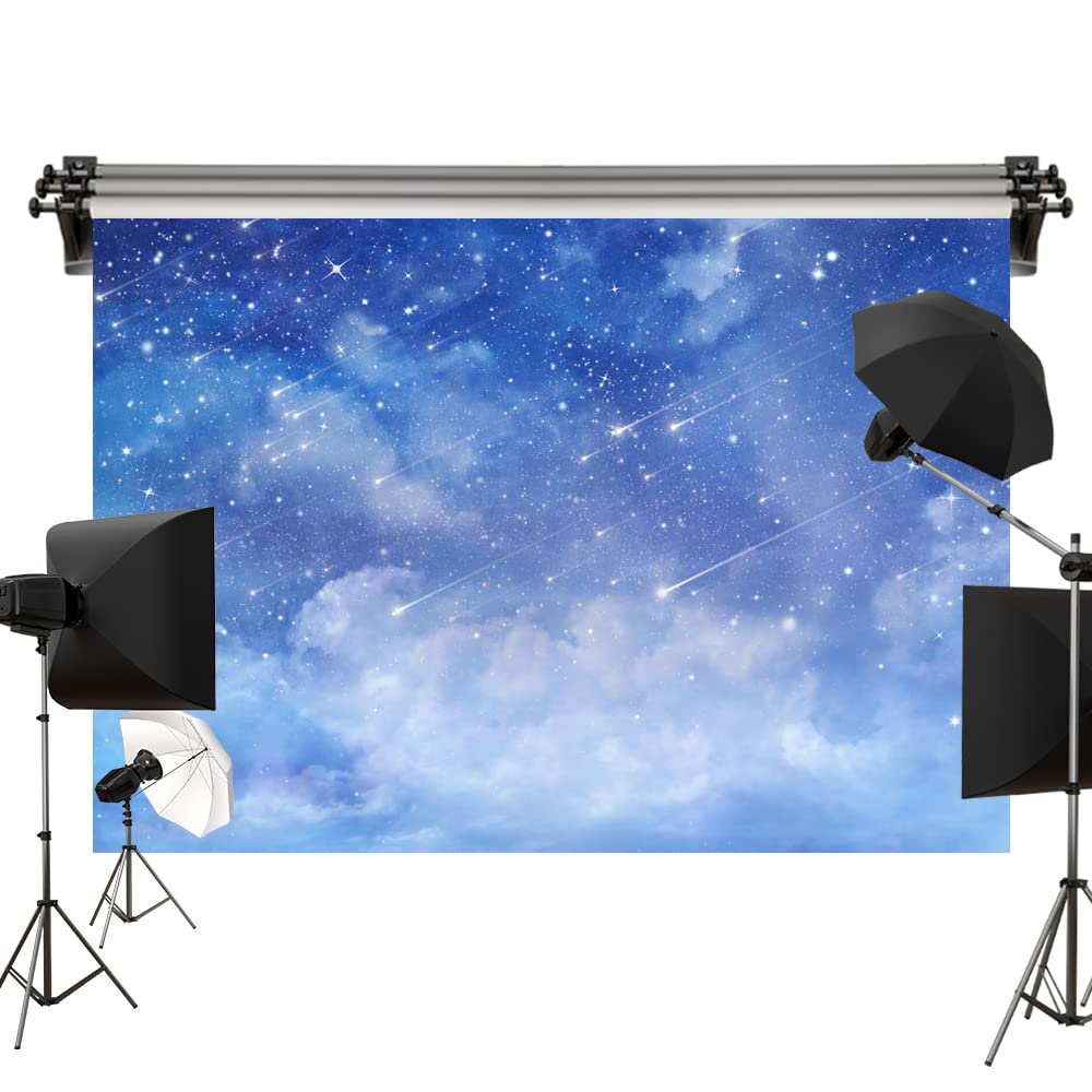 

Кейт 2.2x1.5м Зоряне небо Фон, Блакитне небо, Зоряний фон, Реквізит для фотографії метеора, Фотографія білих хмар, Декоративний, Студійна фотографія
