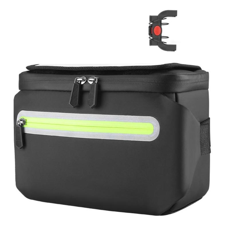 Reflexní taška na řídítka pro cyklistiku Vodotěsná taška na řídítka kola Přední úložná kapsička Dotykové obrazovky Držák na telefon na kolo