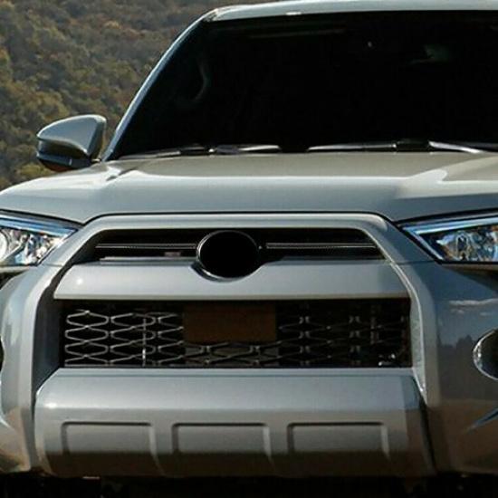 2x Center Grille Grill Trim Strips Cover Accessories For 4Runner Carbon Fiber