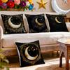 Stars Moon Ramadan Pillowcase Printed Polyester 40/45/50Cm Throw Pillowcover Decorative Sofa Cushion Pillowslip Home Decor