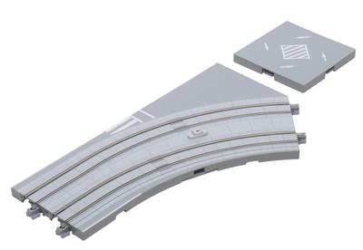 KATO N Gauge Unitram Curved Track Plate Intersection Right Railway Model Supplies 40-104