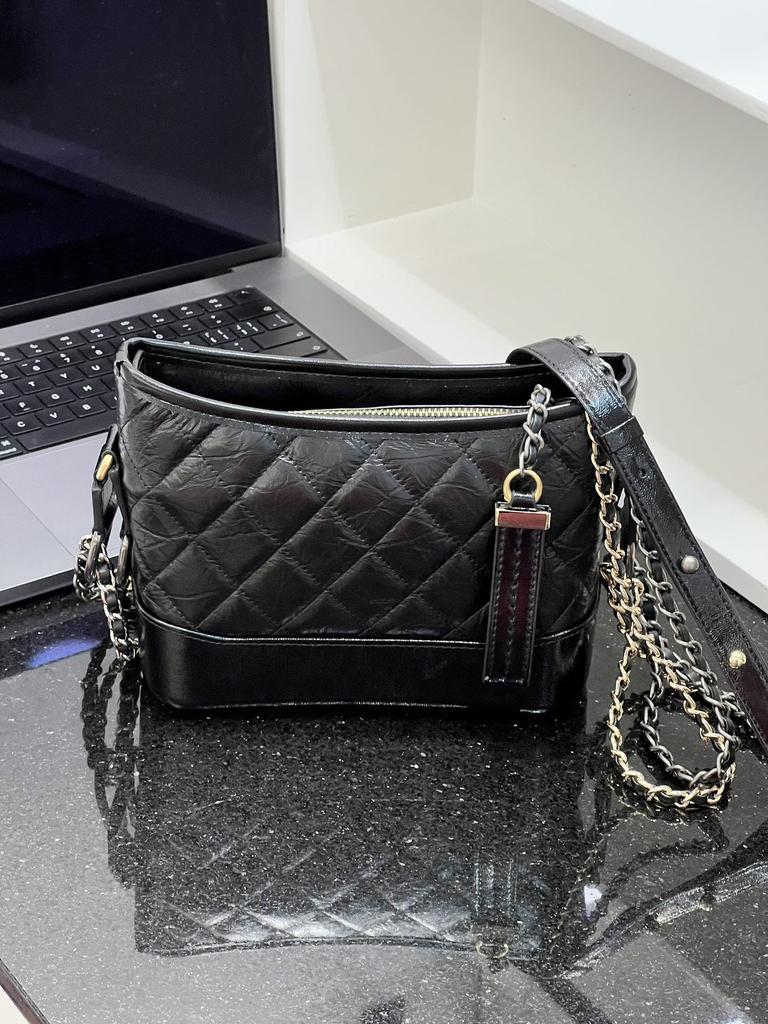 Torba crossbody Damski trend mody Styl małego zapachu Krata Podwójna torebka na łańcuszku na ramię Wszechstronna torba wędrowna Styl dojazdowy WeChat Business