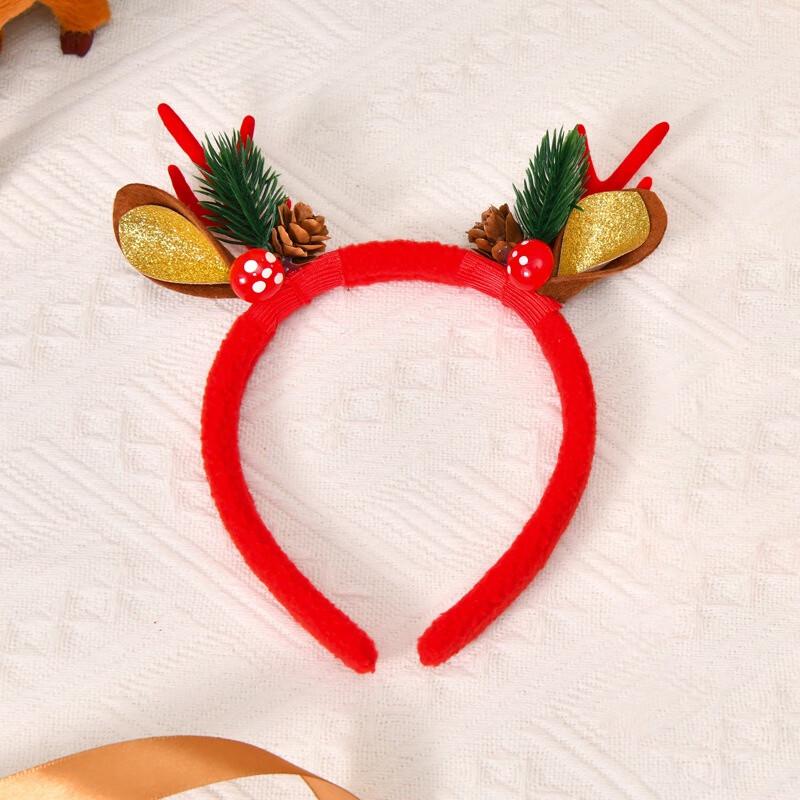 Набор рождественских плюшевых заколок для волос Fumai De (3-Pack)