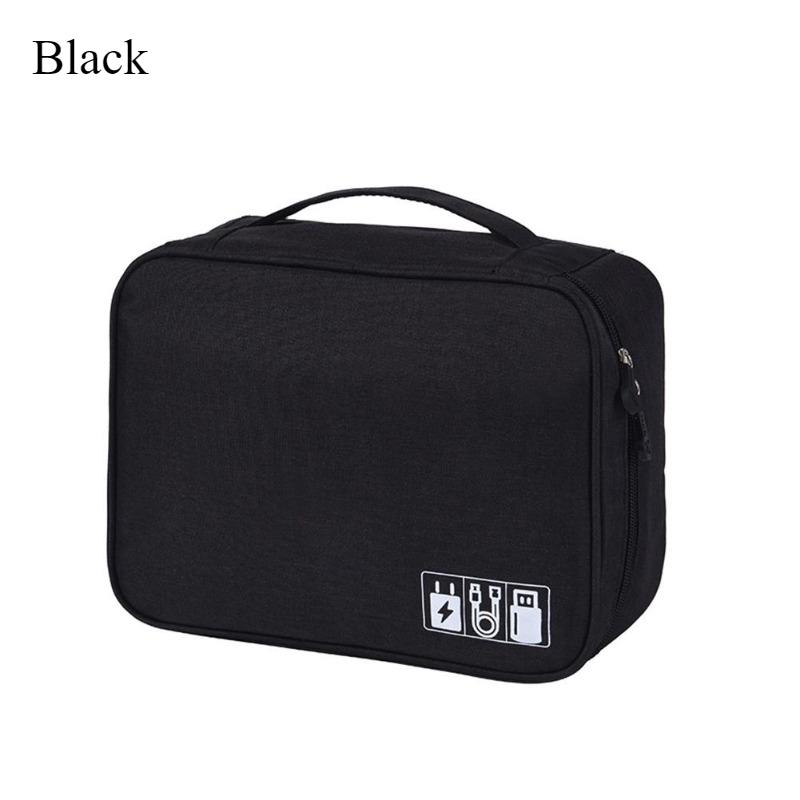 1PC Storage Bag Data Cable Travel Charging Treasure Headset Storage Box Cosmetics Division Storage Digital Bag