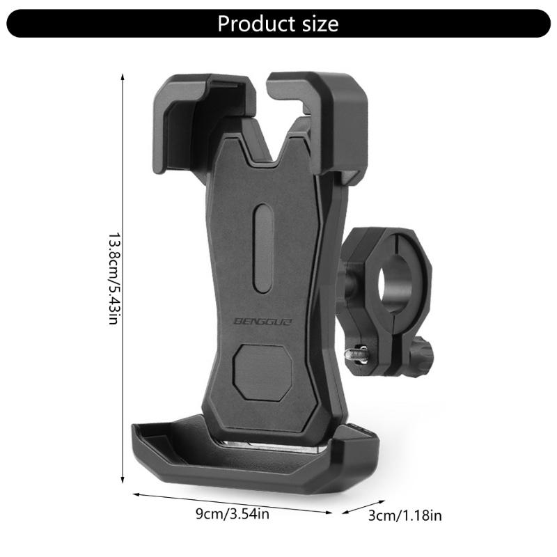 Motorcycle Phone Holder 360 Degree Rotating Handlebar/Rearview Mount Phone Cradles Scooter Bike Shockproof Stand