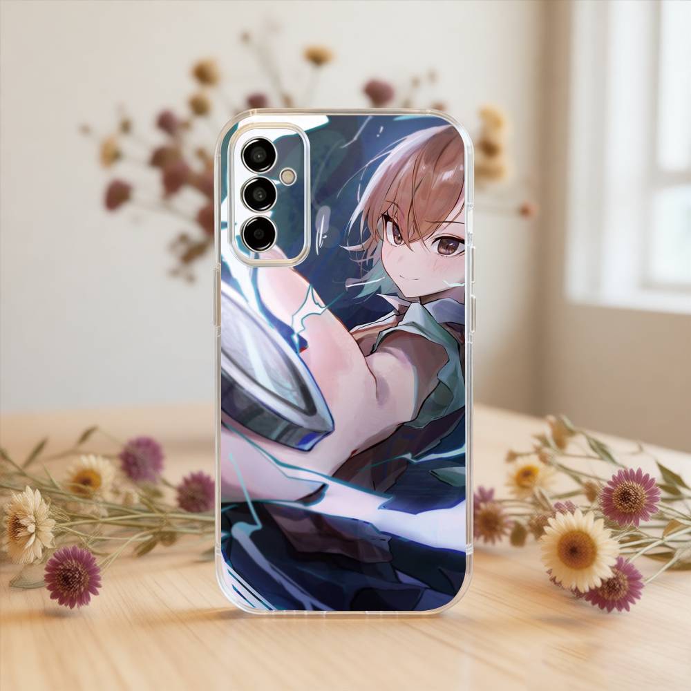 Mikoto Misaka Phone Case For SamsungA10,12,20,21S,30,31,40,50,51,52,70,71 Transparent Cover