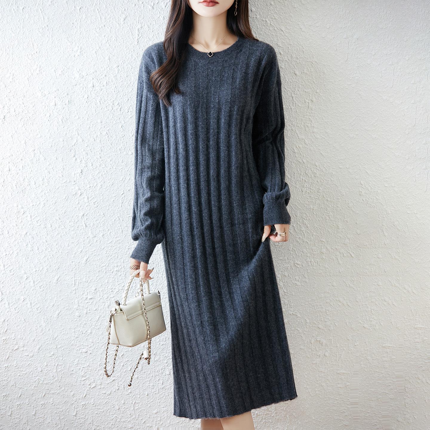 100% Pure Wool Slimming Women`s Pullover