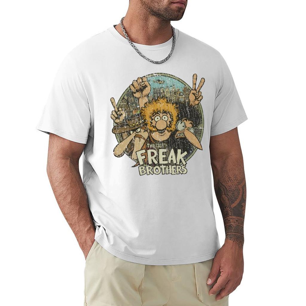 The Fabulous Furry Freak Brothers 1968 Tshirt Basketball Graphic Tees Tops Fitted T Shirts For Men