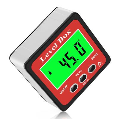 Goniometro Digitale Elettronico 3 in 1 Livella a Bolla Scatola Strumenti per Falegnameria Righello Angolare Elettronico Protometro Retroilluminato Inclinometro
