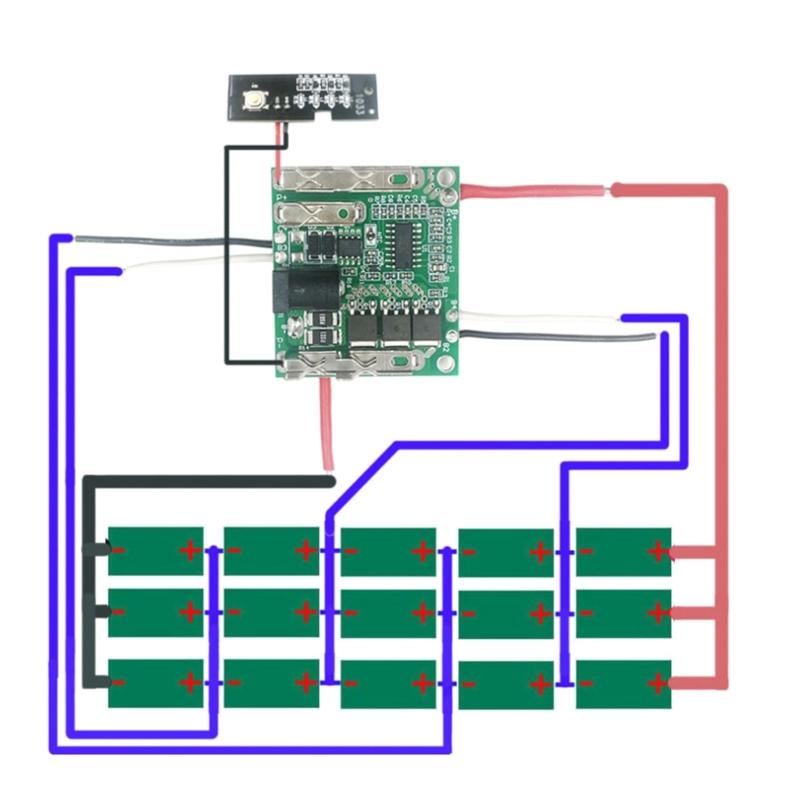 Battery Storage Case Protective Circuit Board Box For Battery Storage For 5/10/15/20Pcs Batteries Optional
