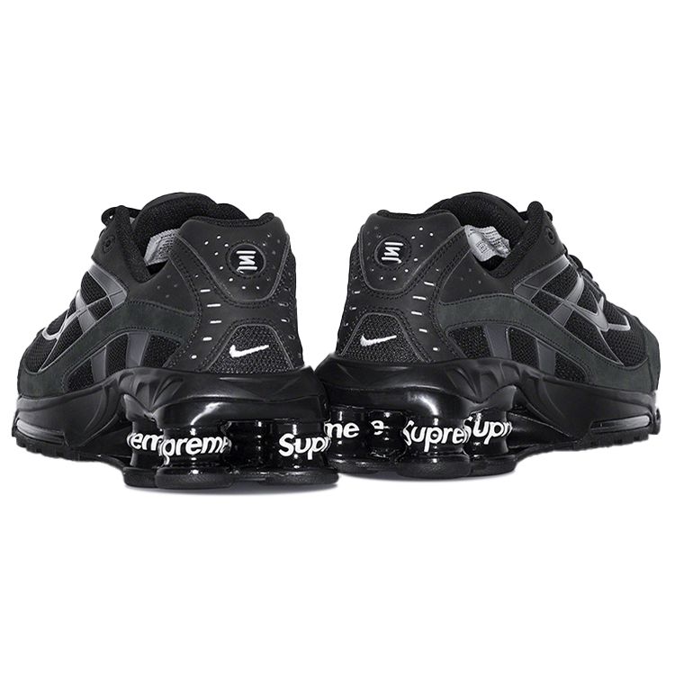 Supreme x Nike Shox Ride 2 Schwarze Unisex-Sneaker Dark-Ash DN1615-001
