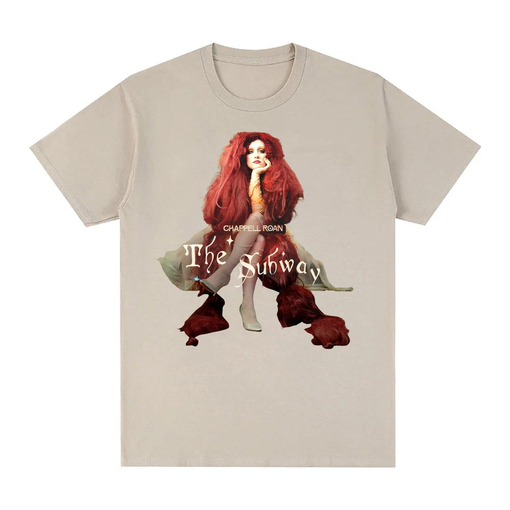 Chappell Roan-The SubwayT Shirt Short Sleeve 100%Cotton Summer Tee-shirt Graphic Printing Tshirt Hip Hop Punk Clothing Tops