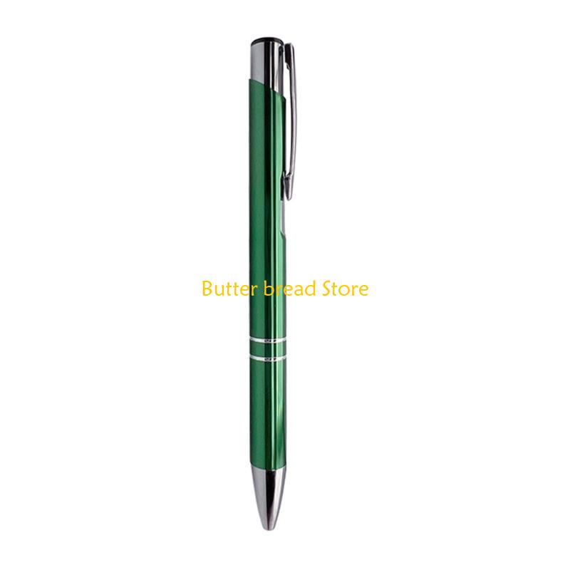 W89C 10 Pcs 1.0mm Ballpoint Pen Metal Retractable Work Pen Pretty Journaling Pen Gift