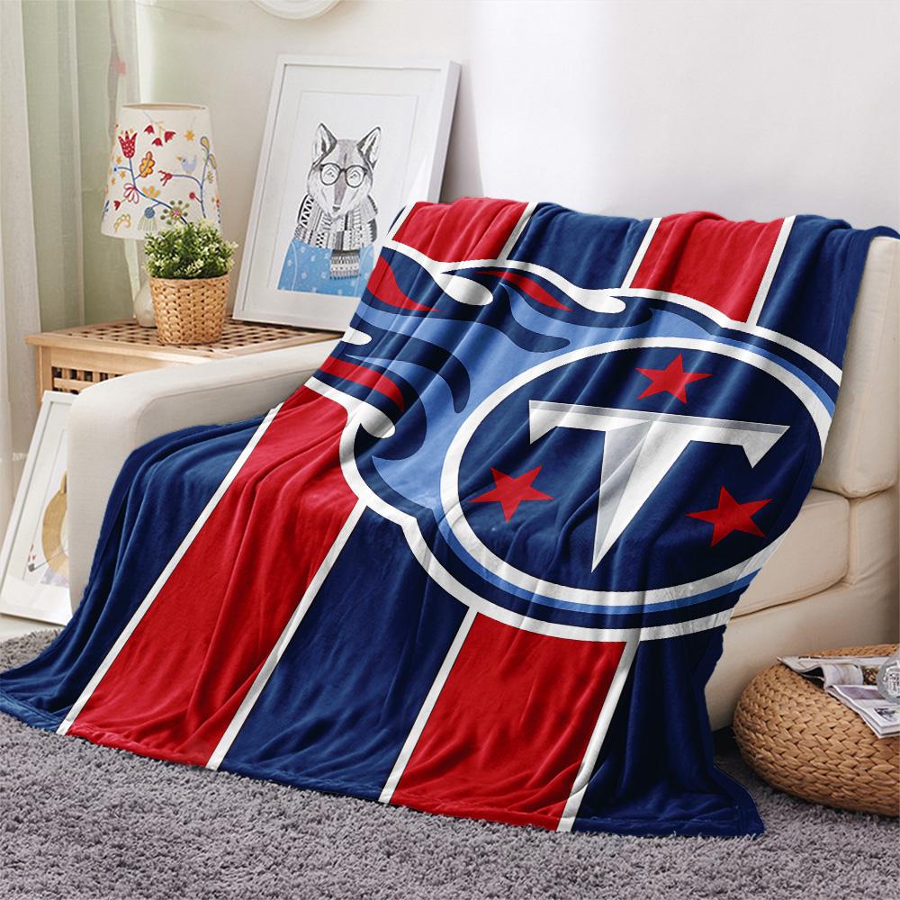 Tennessee Titans Print Flannel Blanket, High quality Comfortable for All Seasons, Home Decor, Warmth and Comfort, Perfect for Christmas Gifts