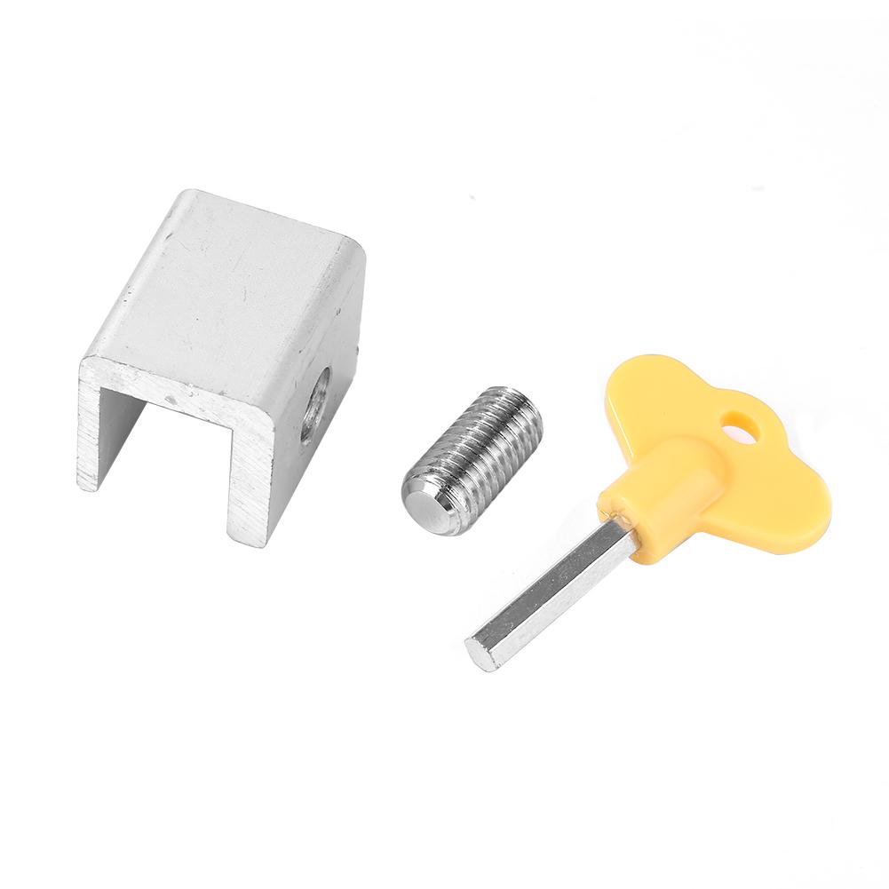 1-10Pcs Anti-theft Door Window Lock Aluminum Alloy Window Lock Stopper Sliding Door Baby Kids Child Safety Doors Lock