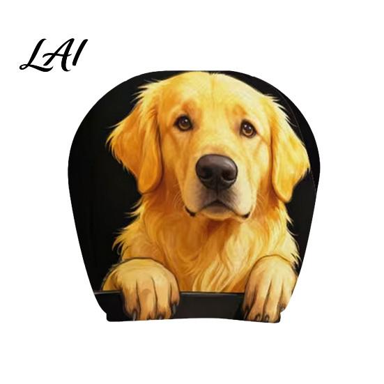 Humorous Car Seat Protectors Scary Ghost Face Headrest Covers Funny Expression Auto Spooky Cartoon Decoration for SUV Truck Elastic Vehicle Interior