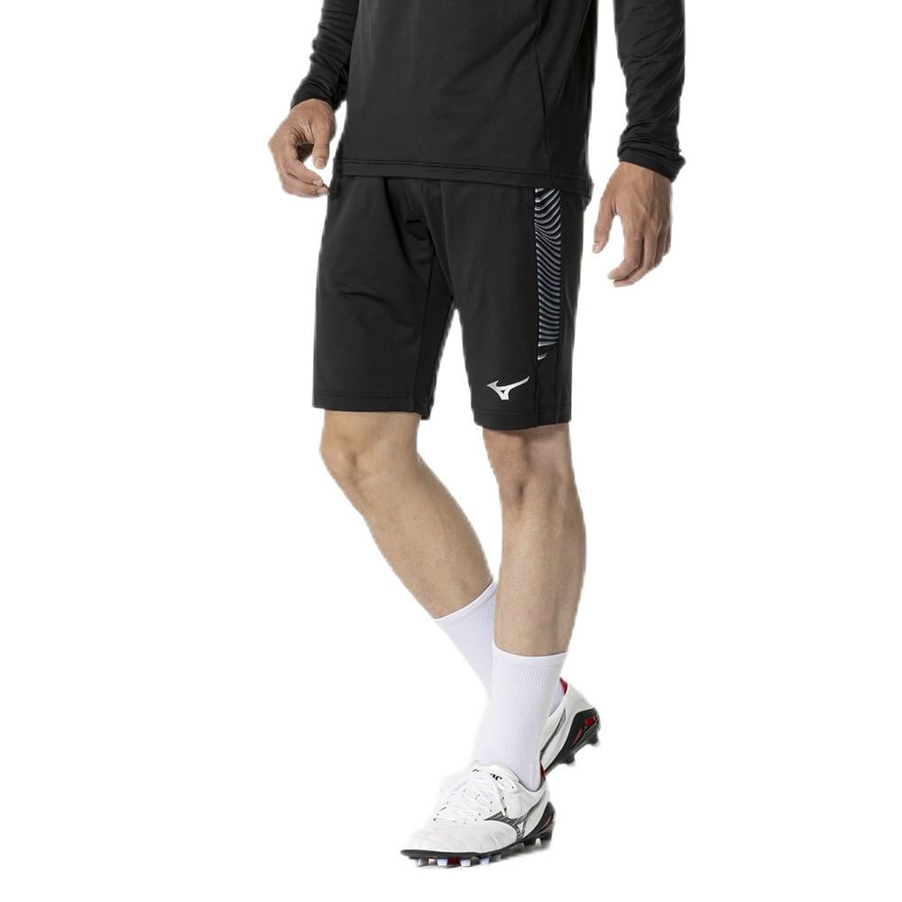 Soccer Training Shorts, Jersey Shorts, Slim Fit, Unisex, Adult, Black, Size 2XL, P2MDB036