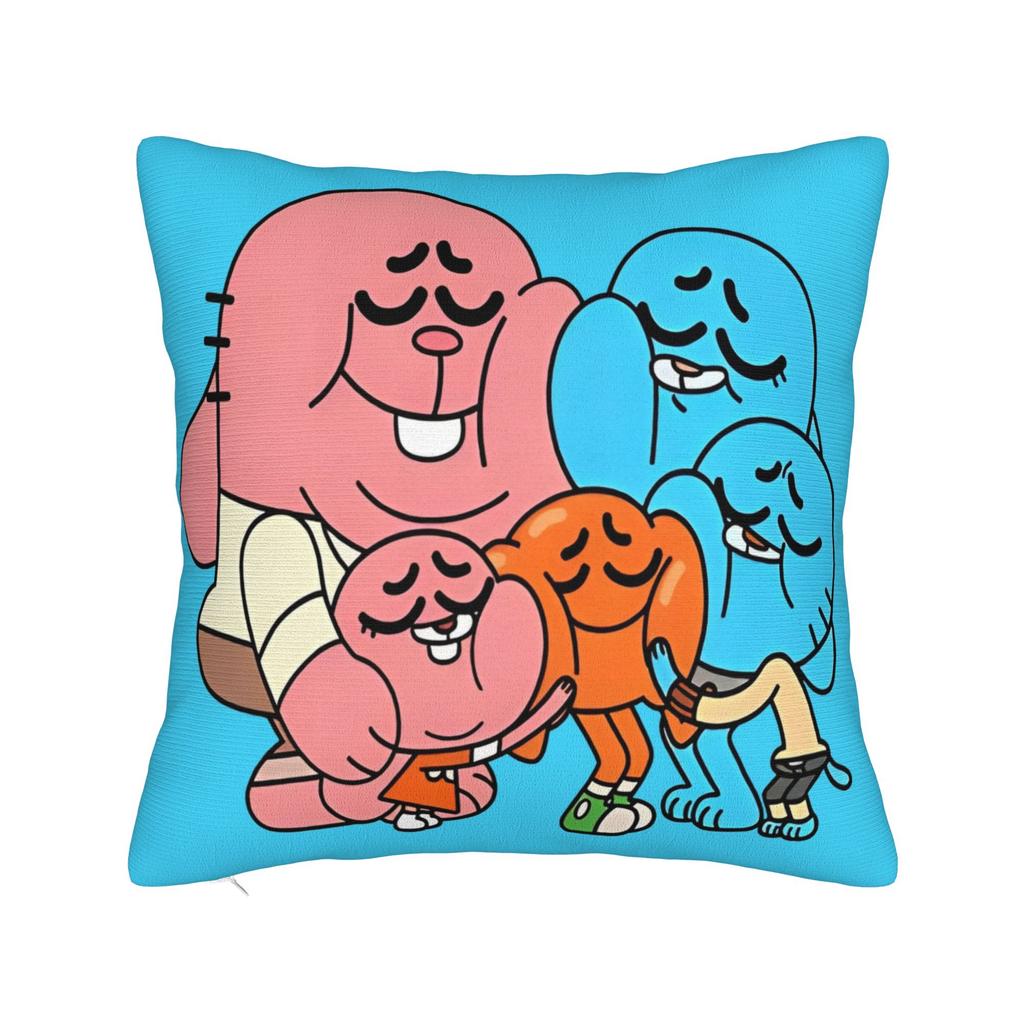 Gum Ball Watterson Cartoon Square Pillow Case Amazing World Cushion Covers Decor Pillowcover for Living Room 45*45cm