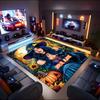 1PC Custom Name Halloween Witch Portrait Theme Floor Mat Ideal for Living Room, Game Rooms, Office, Bedroom,Floor Mat Playful Design