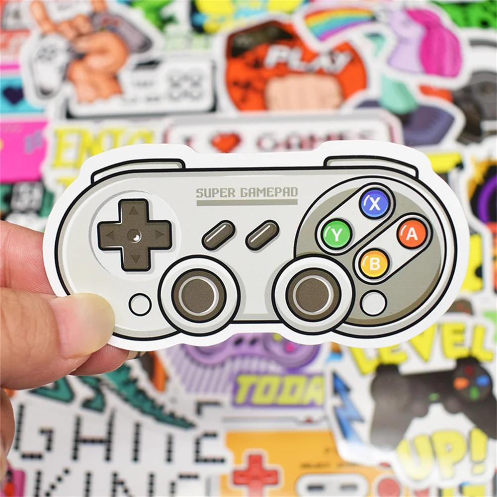 50Pcs Cartoon Game Console Personalized Sticker Graffiti Creative Helmet Toy Mobile Phone Computer Refrigerator Desk Decoration