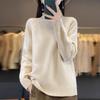 Women's High Neck Sweater Knitted Sweater Oversized Pullover Sweater Loose Knit Base Sweater