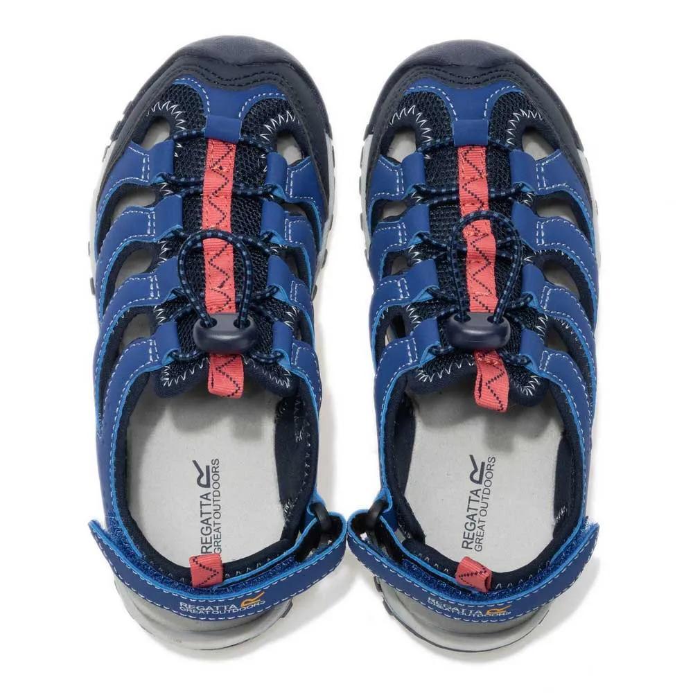 Regatta Westshore IV sandals adjustable heel straps Aviator Blue/Peach Pink