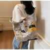 Tote Bag Women's New Cartoon Hand-held Cloth Bag Large-capacity Student Commuting Shoulder Canvas Bag