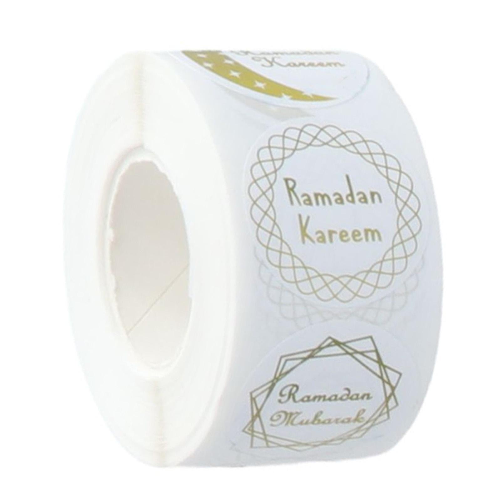 

500 шт. наклейки Ид Мубарак Рамадан наклейки самоклеящиеся этикетки декоративные наклейки для бутылок с водой для скейтборда