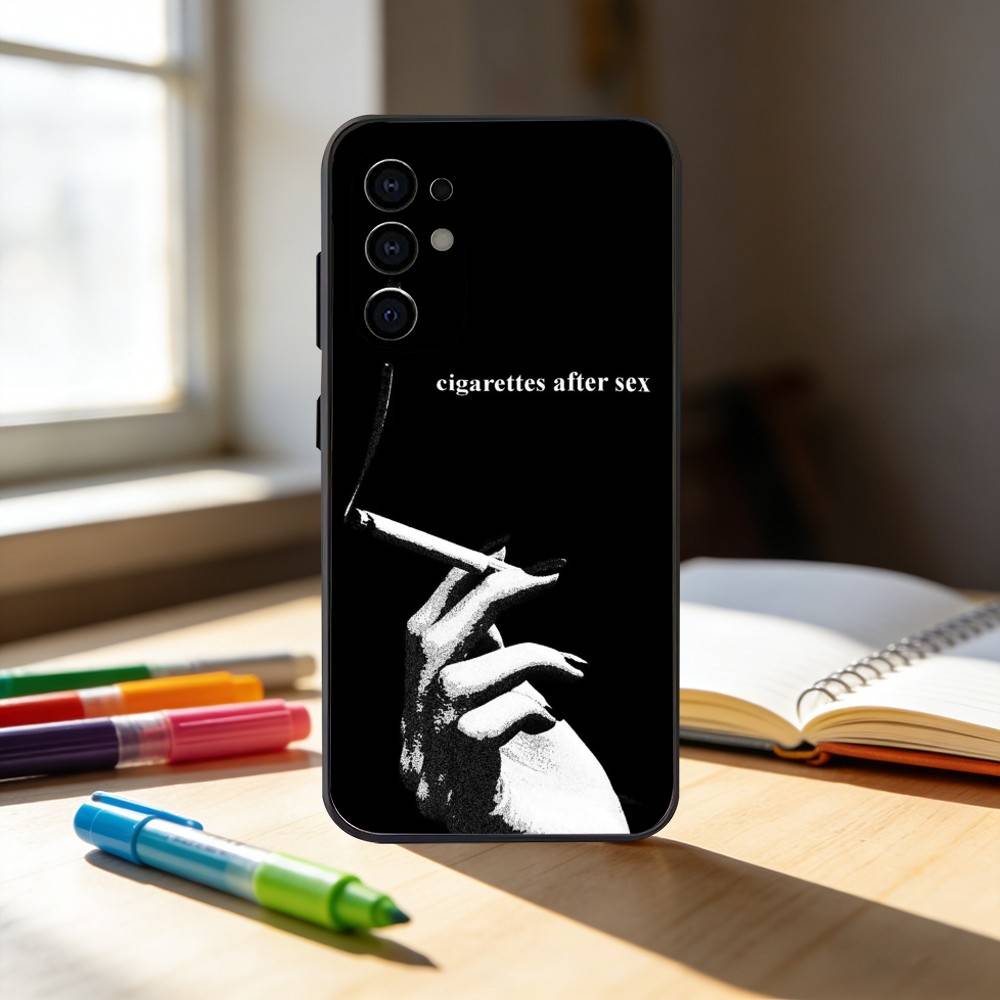 c-Cigarettes A-After Sex Band Phone Case For Samsung S25,S24,S21,S22,S23,S30,Ultra,S20,Plus,Fe,Note,10,9,5G Black Cover