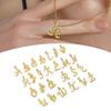 260pcs English Letter Pendant Alloy Jewelry DIY Alphabetic Pendant Accessory Set for Dreadlocks
