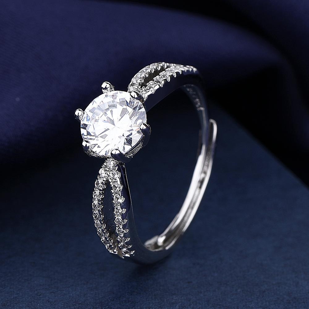 New 925 Silver Ring AAA Zircon High Quality For Women Rings Wedding Fine Jewelry Accessories Party Gift