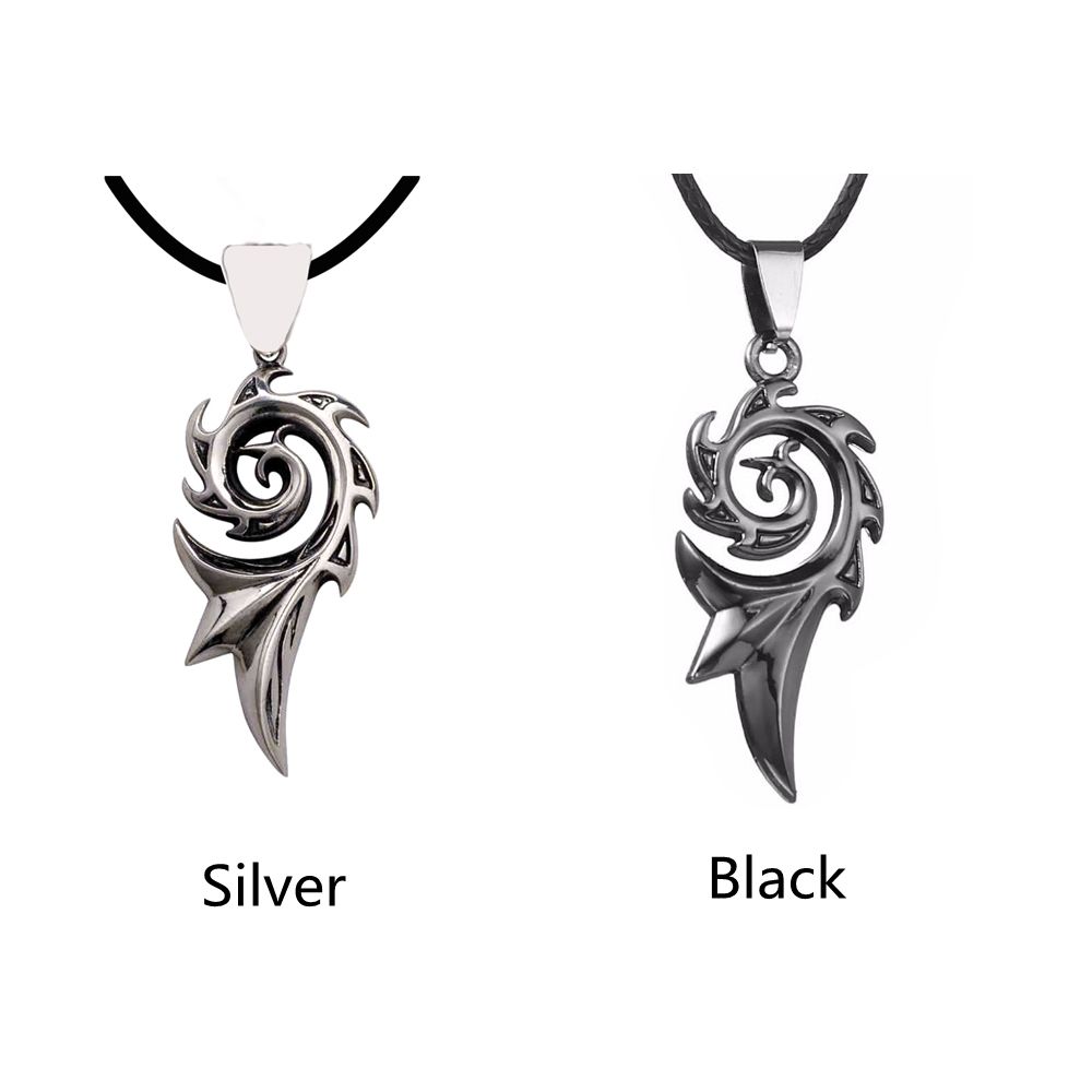 New Men Jewelry Retro Titanium Steel Punk Rock Choker Hip Hop Pendant Dragon Flame Necklace