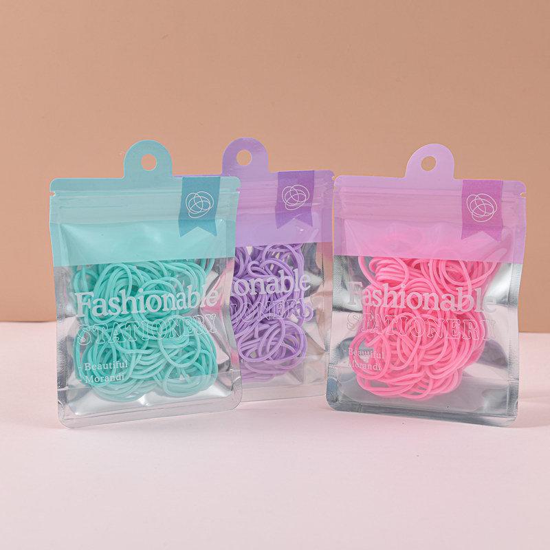 New Macaron Color Office Suit: High-Value, Labor-Saving Binding and Paper Clip Set with Long Tail Design