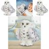 Adorable Wizard Snowy Owl Plush Toy Soft Stuffed Doll For Kids Christmas Gift