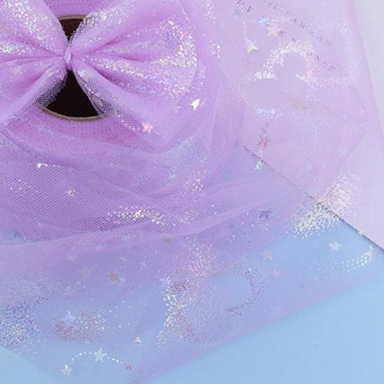Tulle Roll 6CM*25 Yard Illusory Glitter Sequin Tear-resistant DIY Craft Wedding Decor Reusable Baby Shower Skirt Lace Yarn Roll Party Favors
