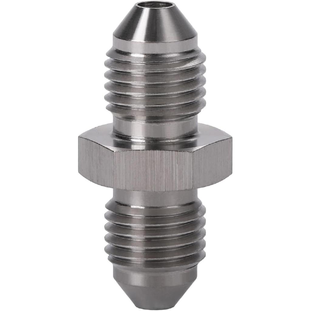 3AN Male to 3AN Male Stainless Steel Brake Clutch Fuel Oil Fitting Adapter Coupler