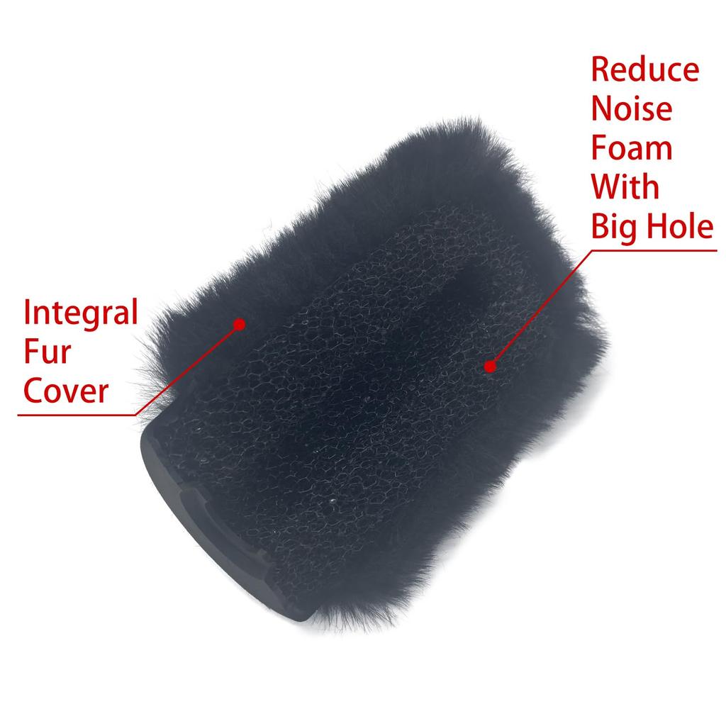 VIERYCIY Microphone Wind Muff Pop Filter for Sennheiser MKE600 Rode NTG4 NTG5 Sony ECM-XM1 ECM673 ECM674 ECM NV1 Shotgun Microphone Cover Wind Screen