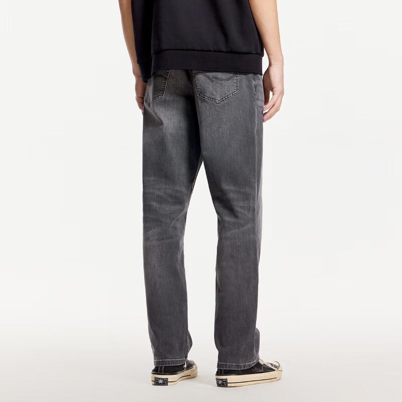 Jack & Jones Men's Casual Washed Straight-Leg Jeans
