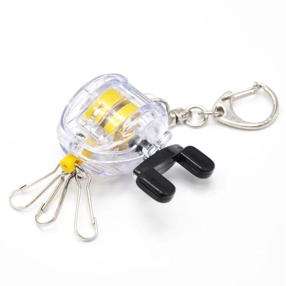 Quick Hanging Fishing Reel Key Chain Retractable Fly Fishing Key Ring Tackle Gifts
