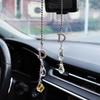 Car Rearview Mirror Pendant Decorative Crystal Hanging Ornament Simple Style Diamond Material