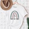 Womens Teach Love Rainbow Mama Graphic TShirt Harajuku Style Aesthetic Rainbow Print Modal Dress Casual Top for Women Cartoon
