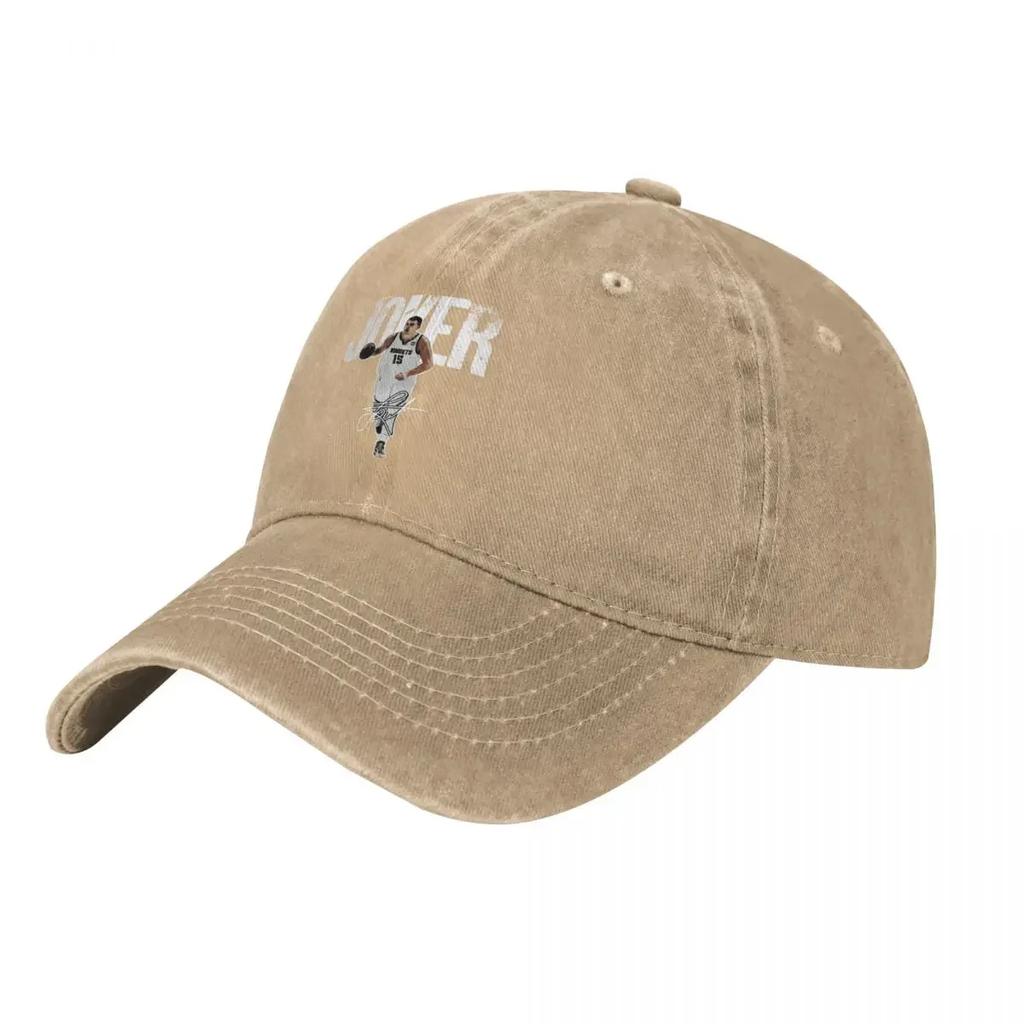 Nikola Jokic Der Joker Basketball Denver Signatur Mode Baseballkappe Schirmmütze Unisex Hut Damenmütze Sommerhut