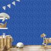 Wallpaper Geometric Pattern Blue, Bottom Blue 50x1000