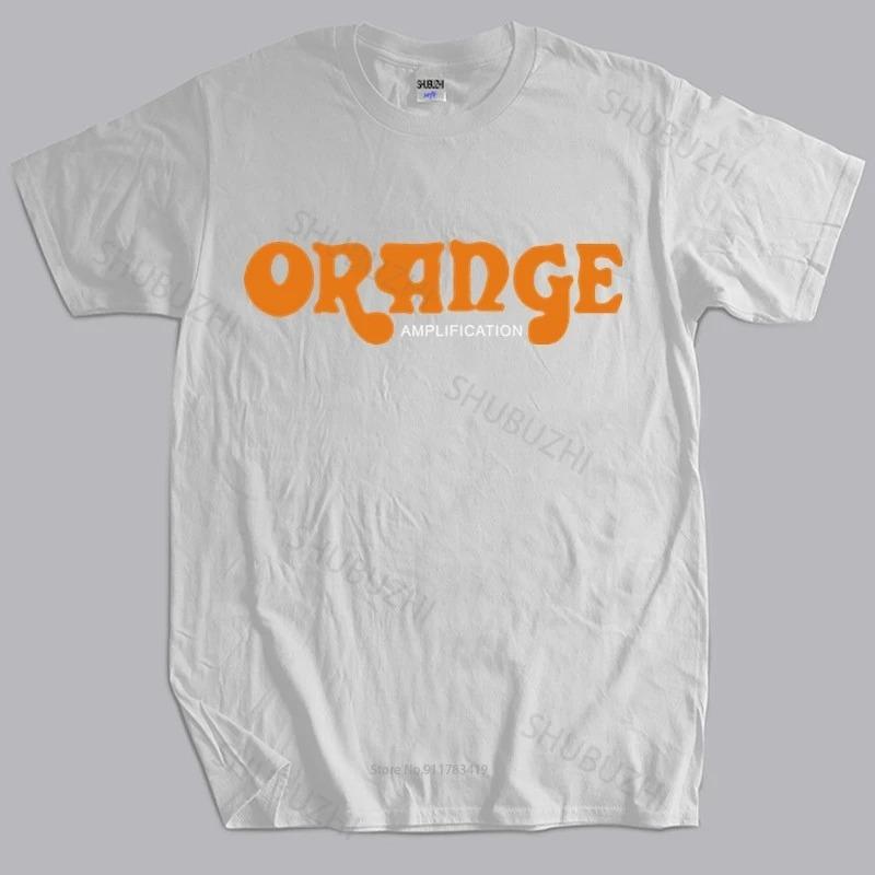 Pánské letní bavlněné tričko volné topy Britské kytarové zesilovače Orange Krátký rukáv Běžná trička unisex tričko ležérní trička